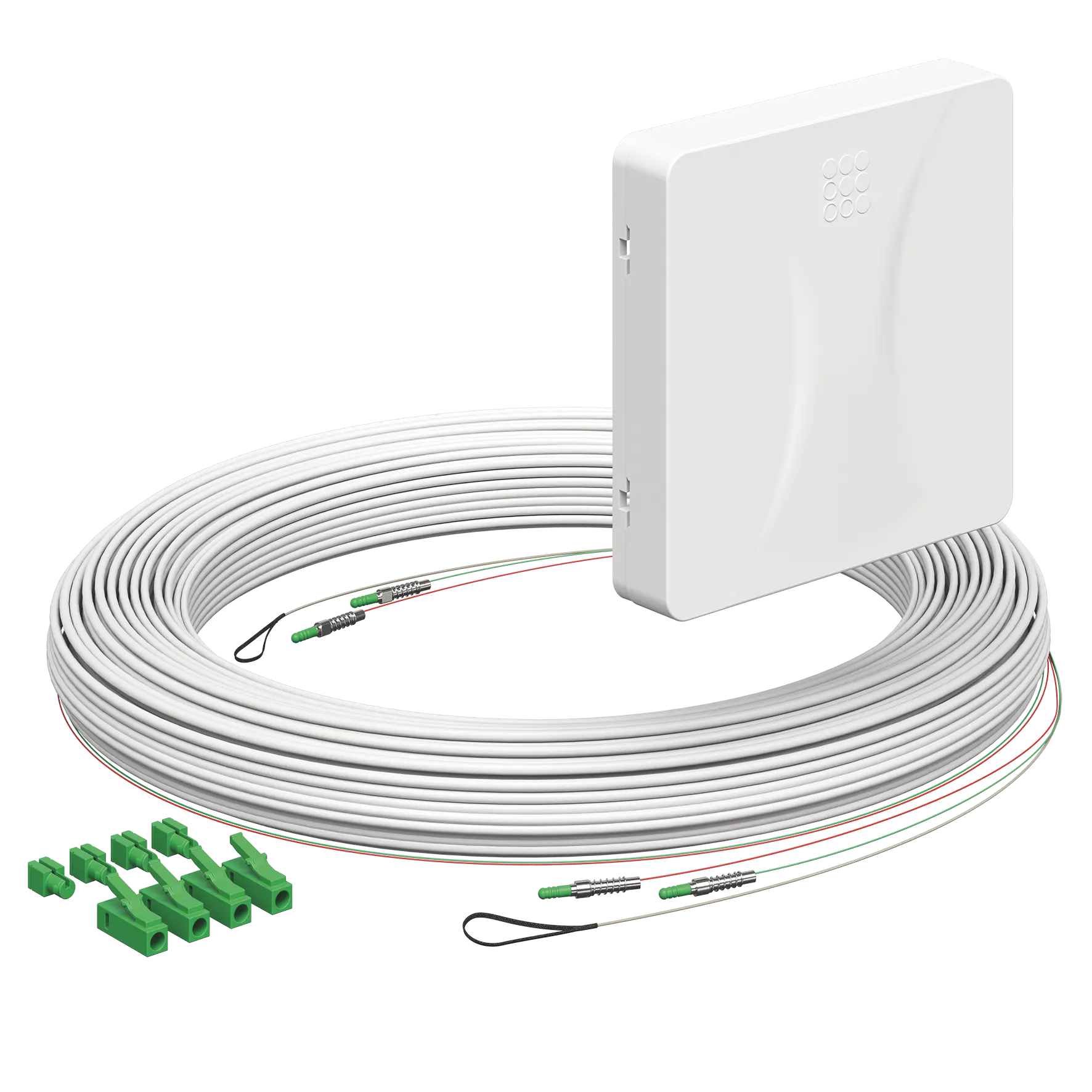 Produktfoto 1 von Teilnehmeranschluss Gf-TA E3S Connect® Aufputz, 2xF, LC/APC DX, L=30m, Gf-GV