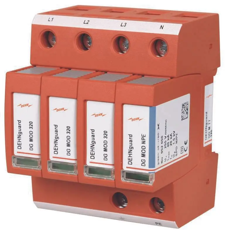 Produktfoto 1 von Überspannungsableiter Typ 2 DEHNguard M 4-polig für TT- und TN-S-Systeme