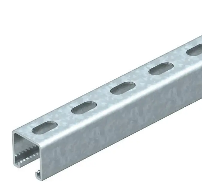 Profilschiene gelocht, Schlitzweite 22mm 1000x41x41, St, FT