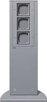 Produktfoto 1 von 491mm 3xLeereinheit Energiesäule Farbe alu