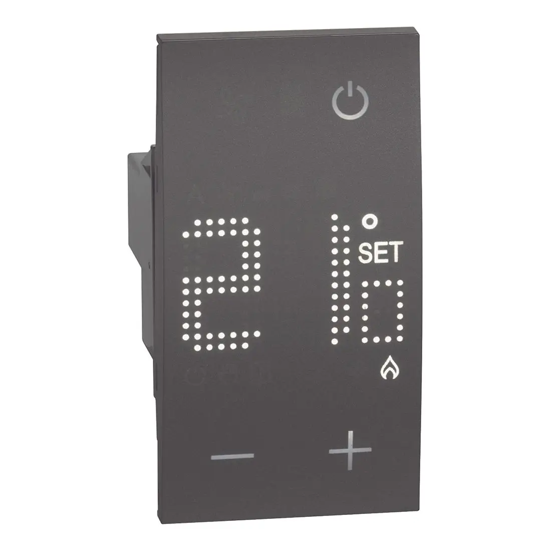 Produktfoto 1 von LivingNow 2-moduliger Thermostat mit Display Black