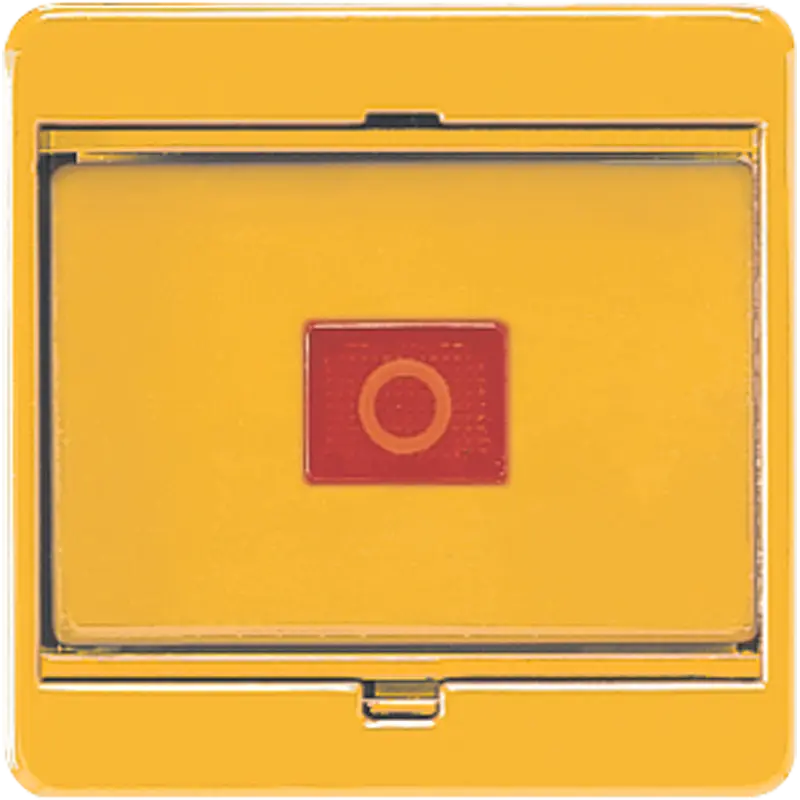 Produktfoto 1 von Abdeckung, Glasscheibe, rote Wippe mit Linse, für Schalter und Taster