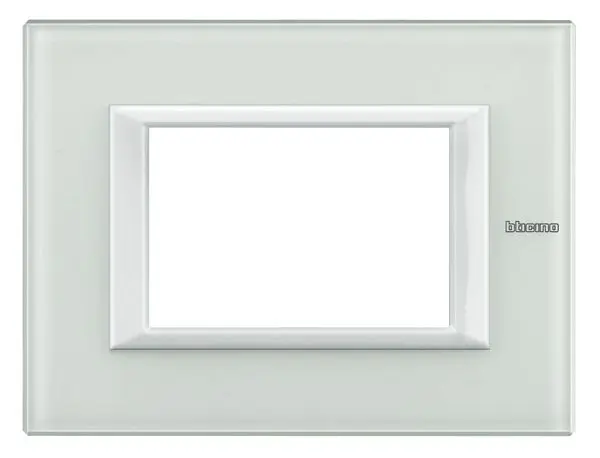 Produktfoto 1 von Abdeckrahmen AXOLUTE: 3 Module, White Glass