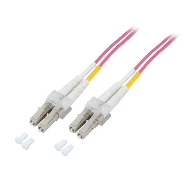 Produktfoto 1 von Duplex Jumper LC-LC 50/125µ 5m OM4 LSZH violett