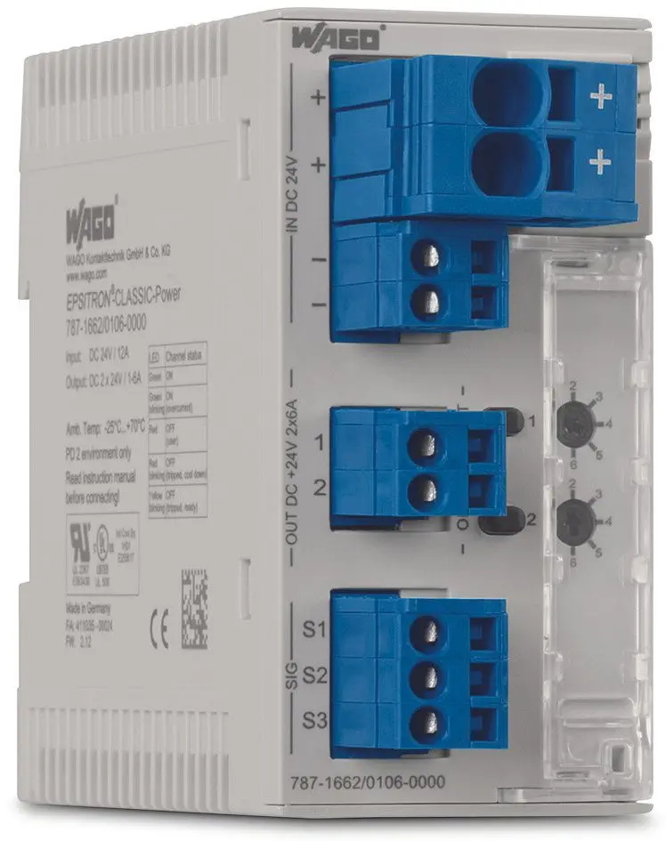 Produktfoto 1 von Elektronischer Schutzschalter,2-kanalig, Eingangsspannung DC 24 V