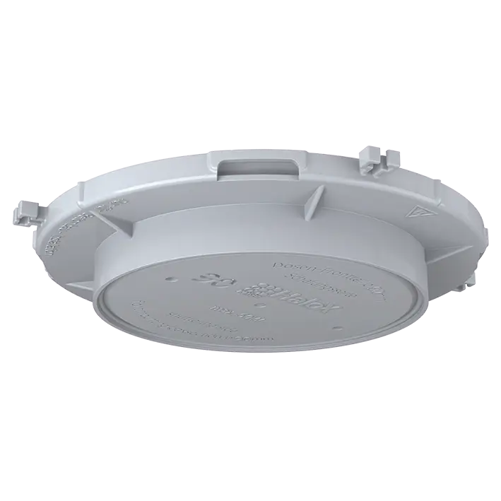 Produktfoto 1 von Einbaugehäuse, HaloX 100 Frontteil Deckenauslass Ø90mm f.Ortbeton