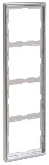 Produktfoto 1 von Rahmen 4fach, alu/ chrom