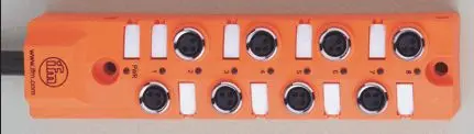 Produktfoto 1 von Zentralverteiler M8/8 PNP 5m PUR Gehäuse PBT-GF20 Messing IP65/67/68 hfr