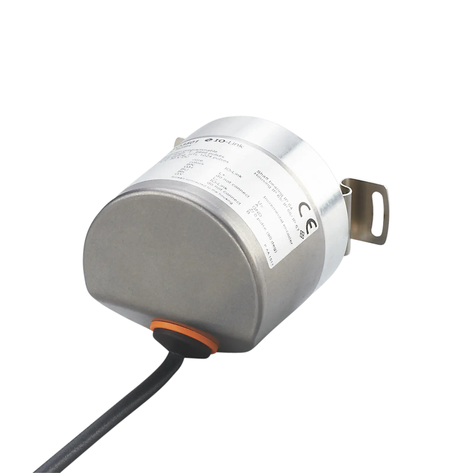 Produktfoto 1 von Einseitig offener Hohlwellendrehgeber D=12mm 1...10000 IO-Link 2m