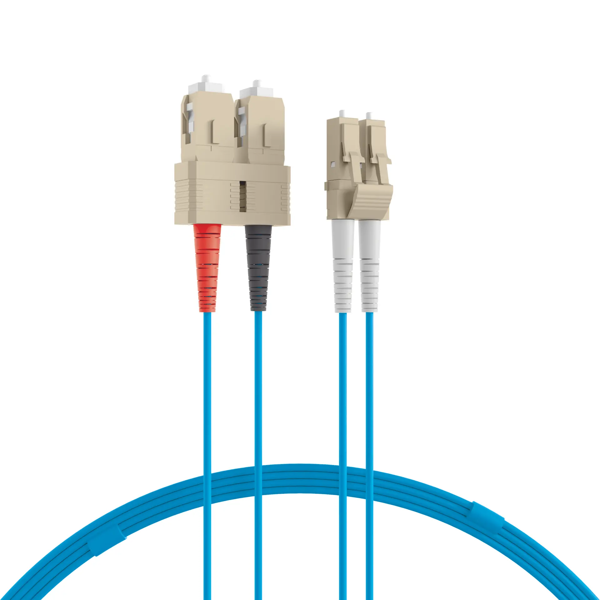 Produktfoto 1 von Duplex Jumper LC-SC 50/125µ 20m OM3 LSZH aqua