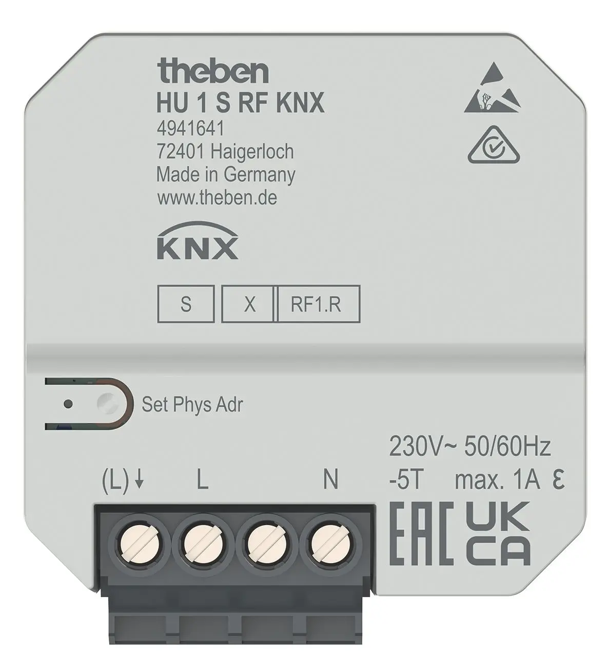 Produktfoto 1 von 1-fach KNX UP-Funk-Heizungsaktor KNX RF, Unterputz, Data Secure