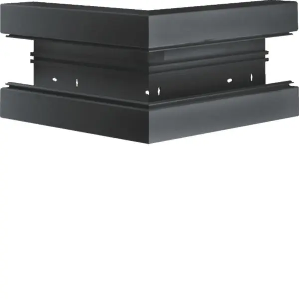 Produktfoto 1 von Außeneck aus Grundprofil aus Kunststoff zu BR 65x170mm Oberteil 80mm gschwarz