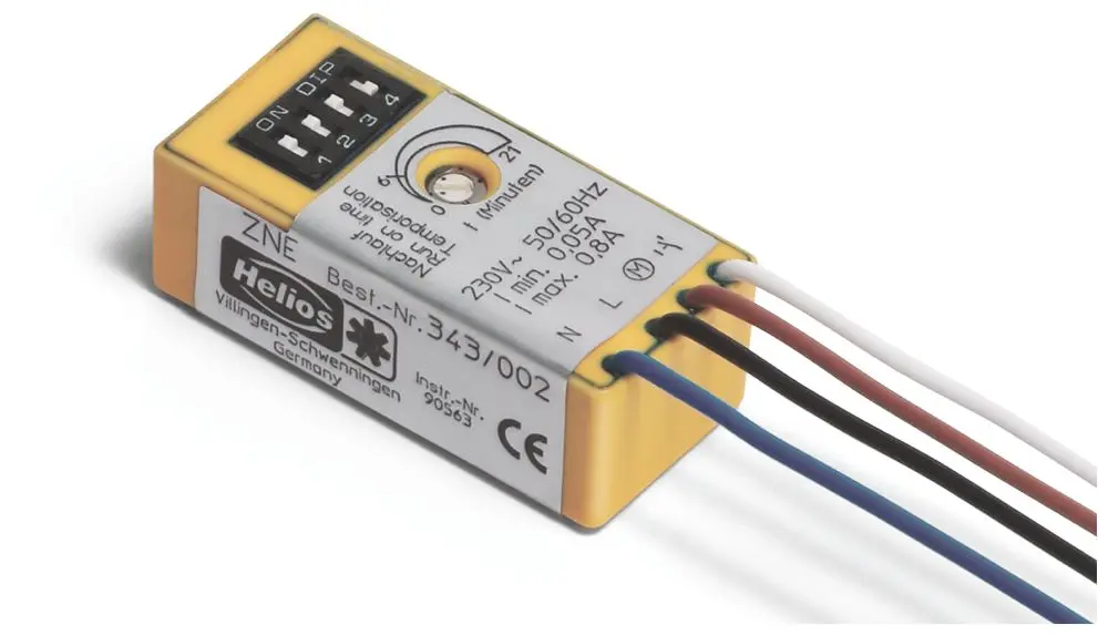 Produktfoto 1 von Elektron. Nachlaufschalter mit variabler Nachlaufzeit