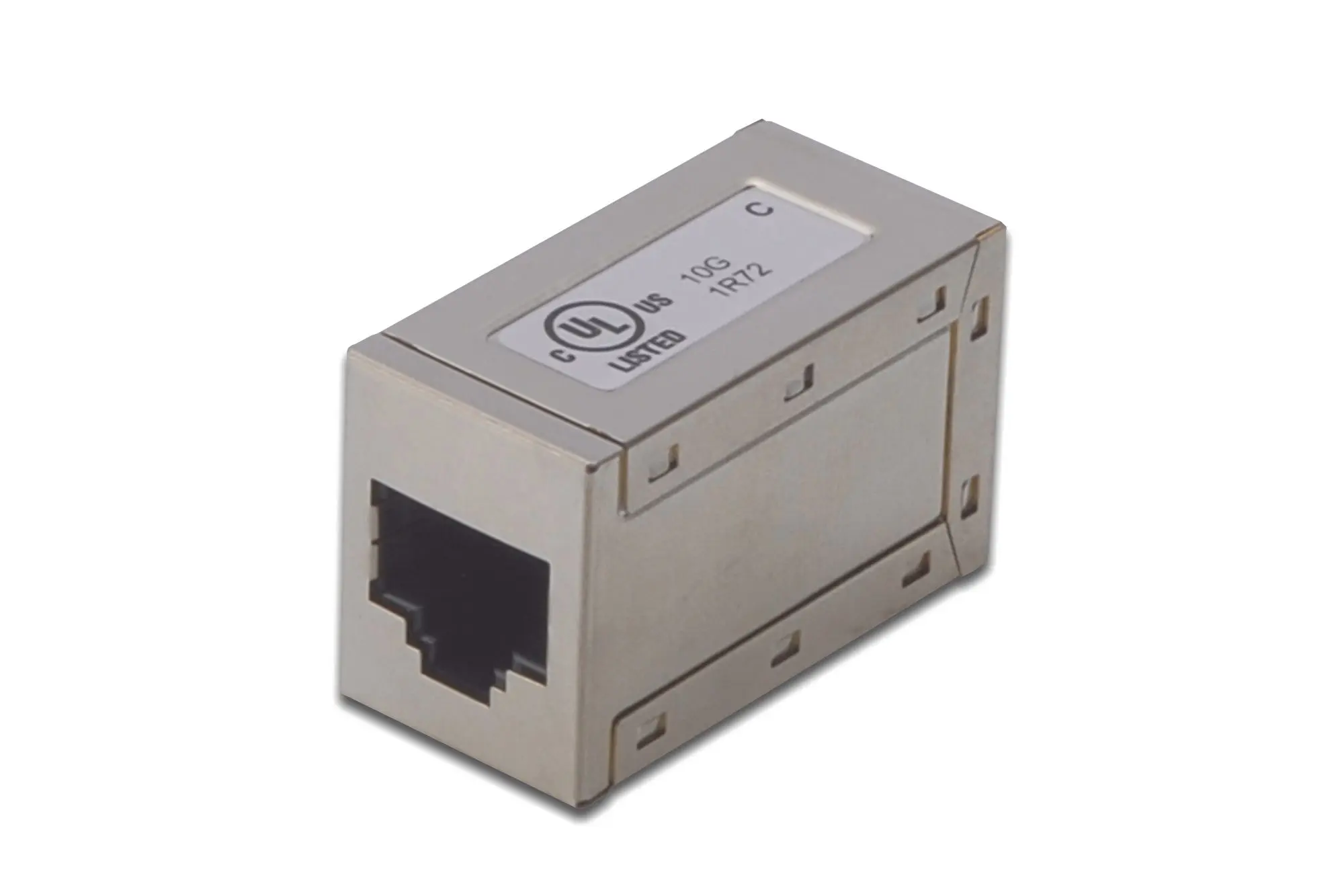 Produktfoto 1 von Modular Kupplung 8P8C 1:1 geschirmt CAT6 Metallgehäuse