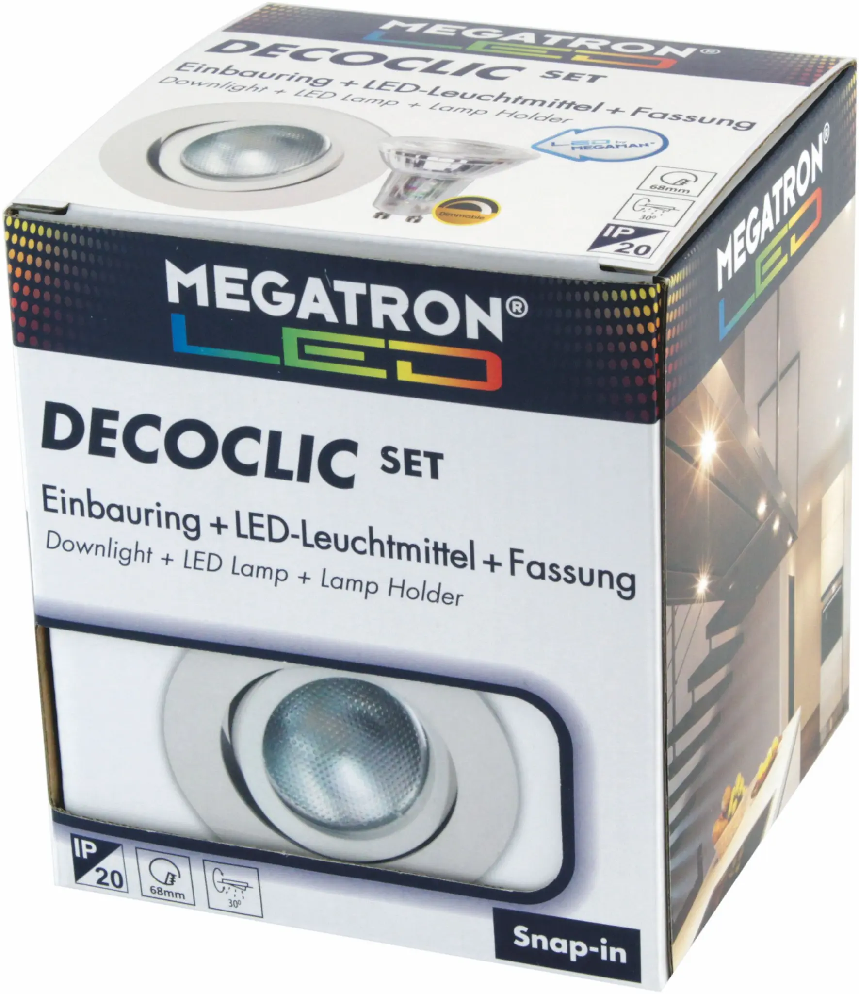 Produktfoto 1 von MT DECOCLIC Einbauring rund 68mm - weiß + MM26642 DI