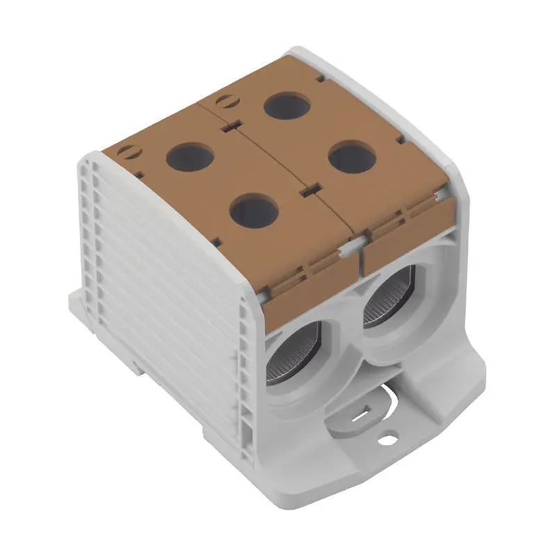 Produktfoto 1 von Potentialverteilerklemme, 300, 1000V, 340A, Polzahl: 1, TS 35, braun