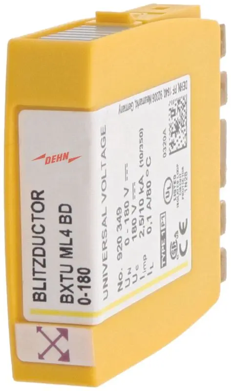 Produktfoto 1 von Kombiableiter-Modul für 2 Doppelader BLITZDUCTOR XTU m.actiVsense Technologie