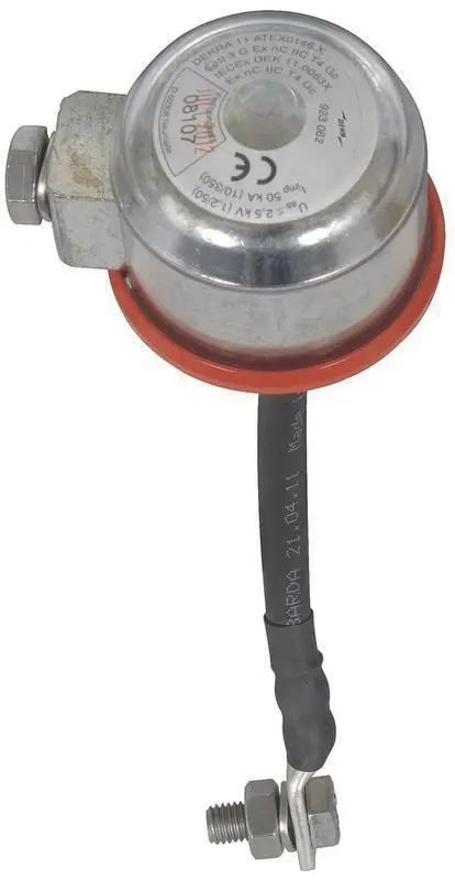 Produktfoto 1 von Trennfunkenstrecke für Ex-Bereich mit Anschlusskabel Cu 25qmm L 300mm