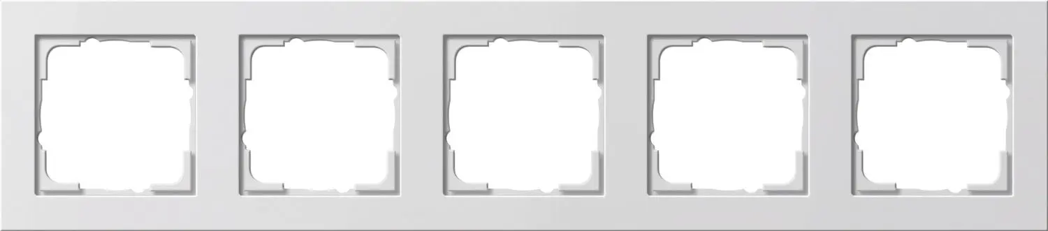 Produktfoto 1 von Abdeckrahmen 5fach E2 reinweiß