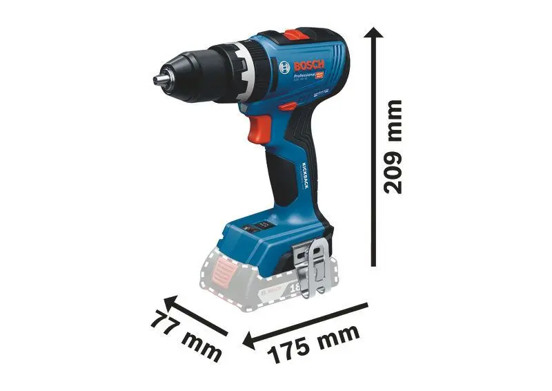 Produktfoto 1 von GSB 18V-65 2xPC4,0Ah, L-BOXX