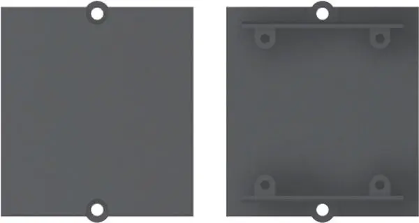 Produktfoto 1 von Rahmen Blind schwarz m.Anschraubdome
