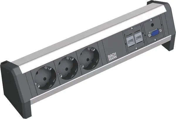 Produktfoto 1 von DESK 3xSchuko 2xCat5e 1xVGA+Klinke GST18