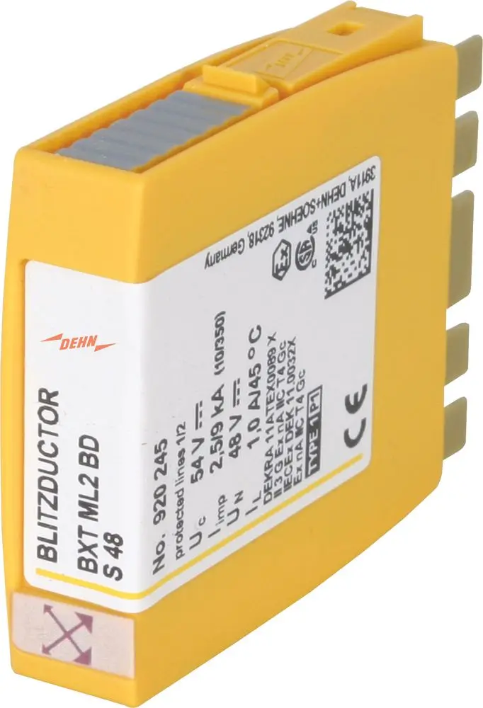 Produktfoto 1 von Kombiableiter-Modul für 1 Doppelader BLITZDUCTOR XT mit LifeCheck