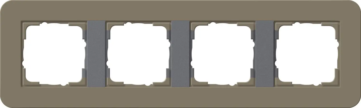 Produktfoto 1 von Abdeckrahmen 4f E3 Umbra/Anthrazit