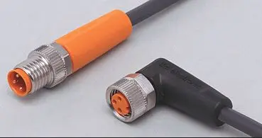 Produktfoto 1 von Verbindungskabel PNP 0,6m PUR Gehäuse TPU orange FKM IP65/67-69K