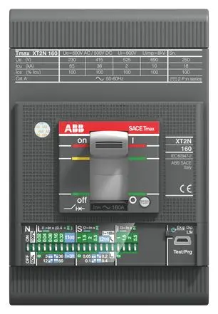 Produktfoto 1 von 63A 3P FF Kompakter Leistungsschalter Tmax XT2 mit Vorderseit. Anschlüssen