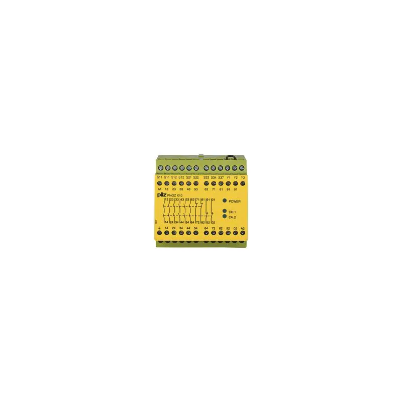 Produktfoto 1 von PNOZ X10 230-240VAC 6n/o 4n/c 3LED Sicherheitsschaltgerät