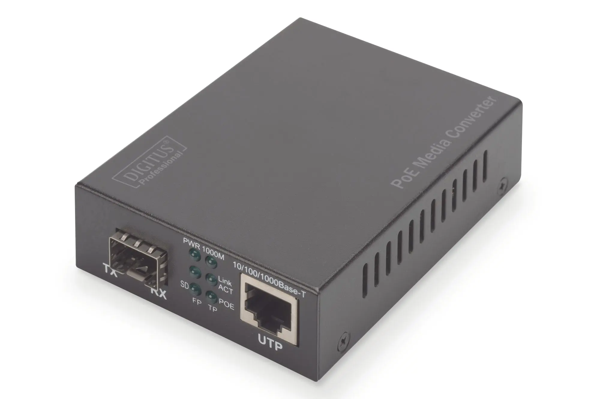 Produktfoto 1 von Gigabit PoE Medienkonverter RJ45/SFP PSE