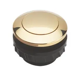 Produktfoto 1 von Klingeltaster MS vergold./Brass gold p. max. 24V~/= (AC/DC)/1,5A D16mm