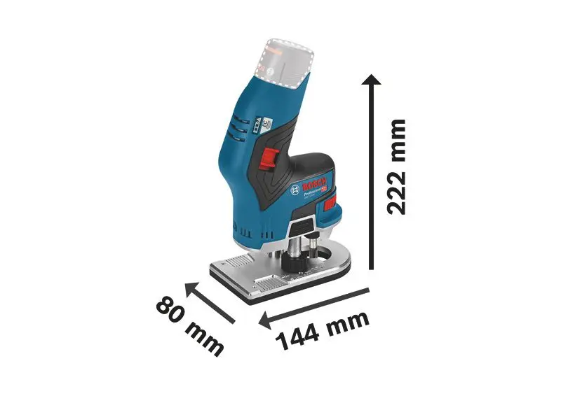 Produktfoto 1 von Akku-Kantenfräse GKF 12V-8, Solo Version, L-BOXX