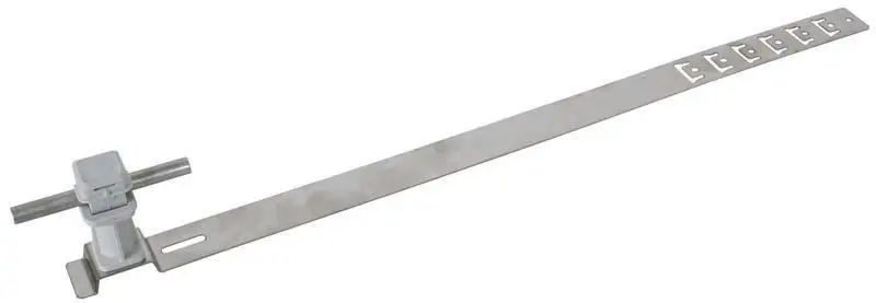 Produktfoto 1 von Dachleitungshalter UNIsnap NIRO/K-grau H 36mm Rd 8mm m. geprägt. Strebe L 475mm