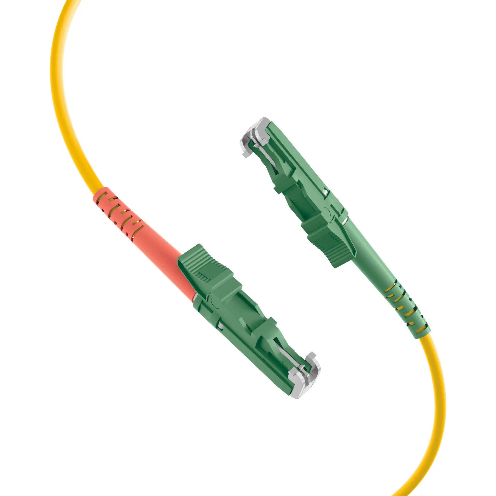 Produktfoto 1 von Duplex Jumper E2000 APC8°-E2000 APC8° 9/125µ 3m OS2 LSZH gelb