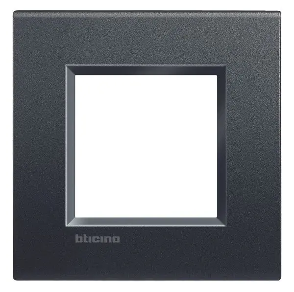 Abdeckrahmen LIVINGLIGHT: 1f, 2 Module, Anthrazit