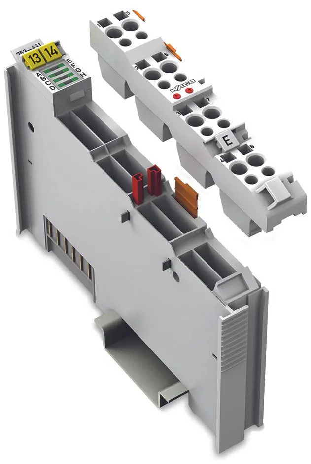 Produktfoto 1 von 8-Kanal-Digitaleingang,DC 24 V,0,2ms, lichtgrau