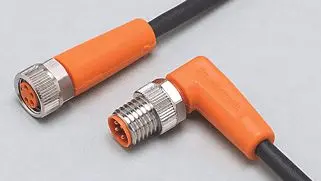 Produktfoto 1 von Verbindungskabel <50VAC 2m PUR Gehäuse TPU orange FKM IP65/67-69K