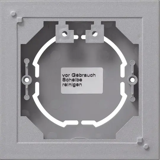 Produktfoto 1 von Aufputz-Gehäuse 1fach flach System 55 Farbe alu