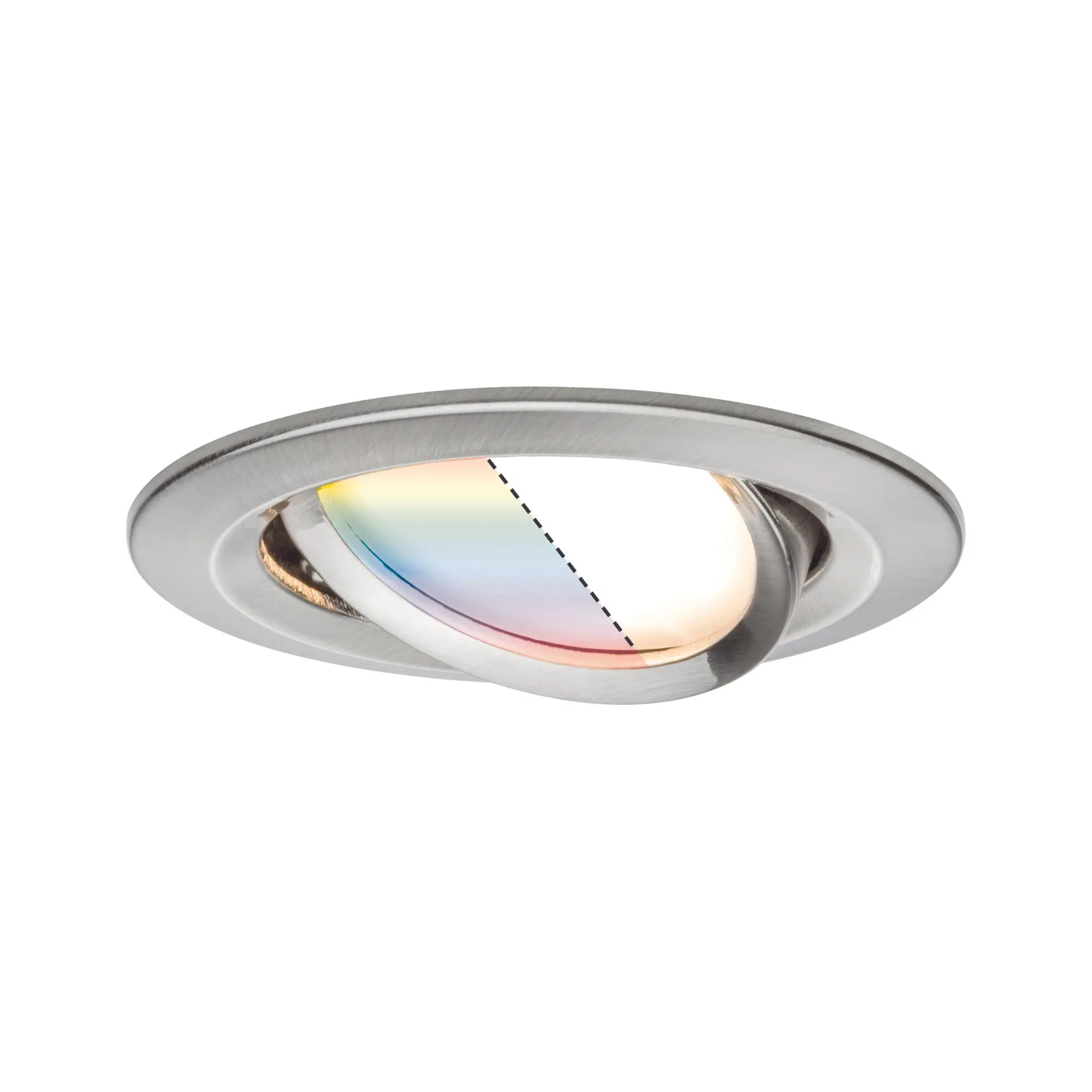 Produktfoto 1 von EBL Set Nova Plus ZB Coin RGBW rd schwLED 1x7W 230V 51mm Eisen geb/Alu Zin