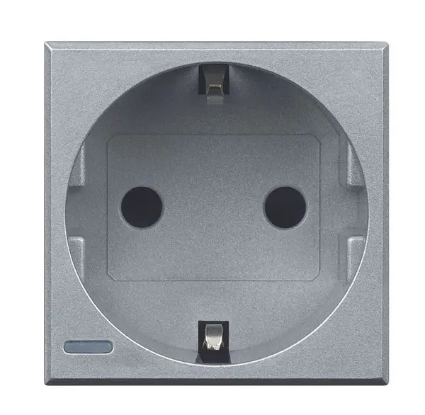 Produktfoto 1 von Schukosteckdose aluminium