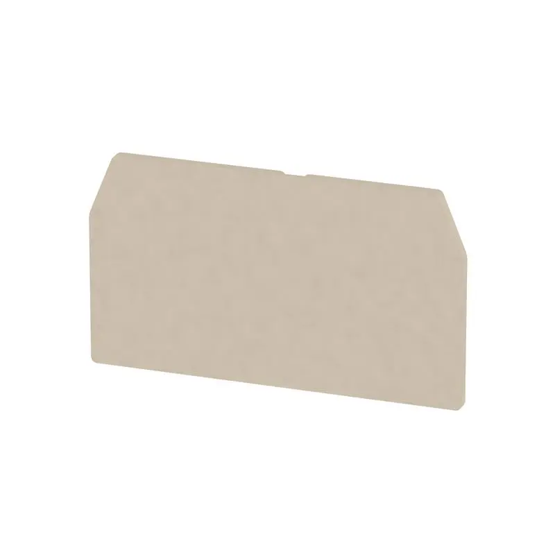 Produktfoto 1 von Reihenklemme Zubehör, Abschlussplatte, Trennwand, dunkelbeige, Breite: 2 mm