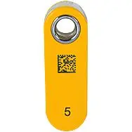 Produktfoto 1 von PITreader key ye 5 Transponderschlüssel Kunststoff gelb