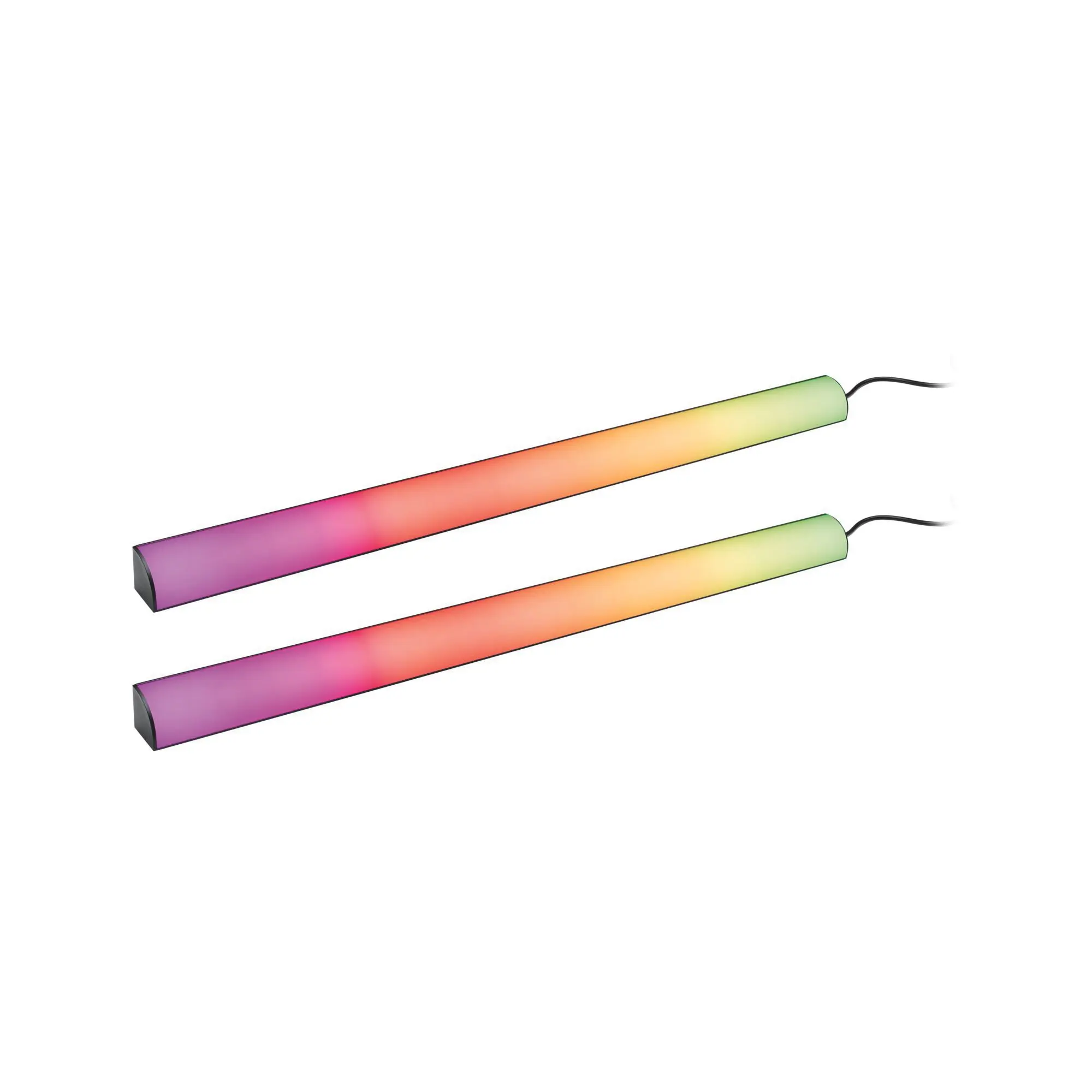 Produktfoto 1 von Dynamic Light Sticks 2x60cm Rainbow RGB 230/24V ?W schwarz/schwarz Alu/Kst