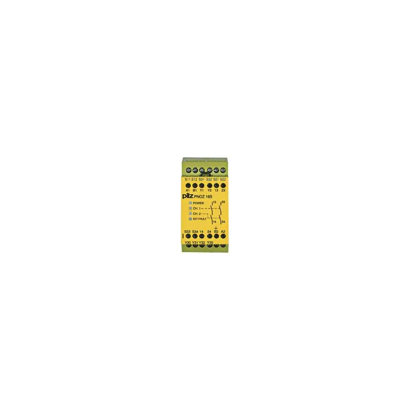 Produktfoto 1 von PNOZ 16S 230VAC 24VDC 2n/o 2so Sicherheitsschaltgerät
