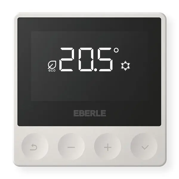 Produktfoto 1 von AP-Thermostat als Raumregler 5…30 C, RAL9016 glänzend, AC 230V, Triac, 6