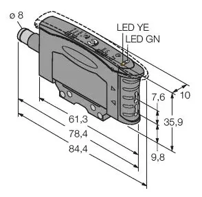 Produktfoto 1 von Opto Sensor Basisgerät für Kunststofflichtleiter