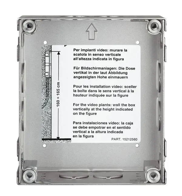 Produktfoto 1 von 1-moduliger UPkasten zum Einbau der Türstation SFERA ROBUR