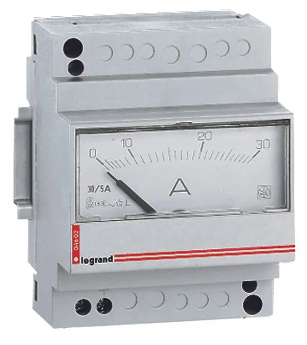 Produktfoto 1 von Amperemeter, analog, direkte Messung, Messbereichs-Skala: 0 - 30 A, 4TE